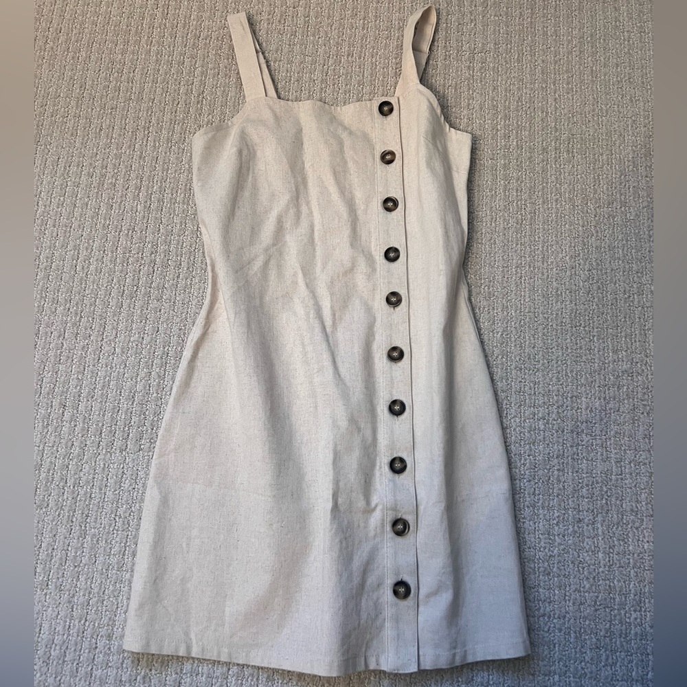 Beige mini dress